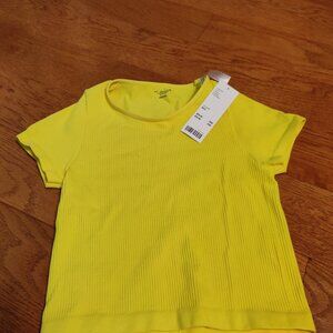 Yellow Out from Under Urban Outfitters baby tee, size xs/s